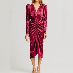 Ronny Kobo Collection Pink Midi Dress